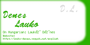 denes lauko business card